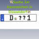 Suche 1er Kennzeichen in Düsseldorf